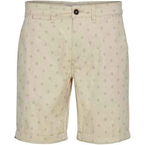 BLEND WOVEN SHORTS - TAN