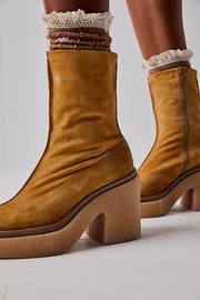 FREE PEOPLE GIGI ANKLE BOOT - CAMEL