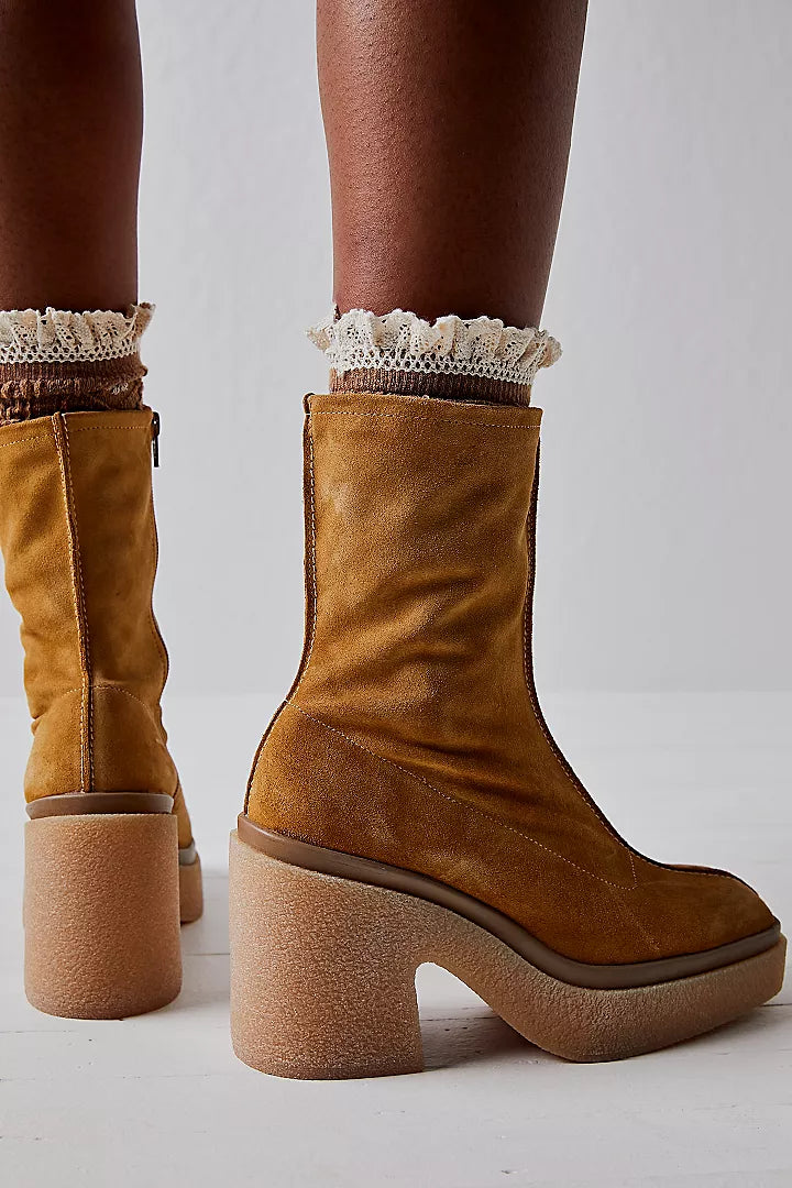 FREE PEOPLE GIGI ANKLE BOOT - CAMEL