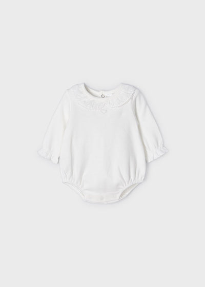MAYORAL LACE BODYSUIT - OFF WHITE