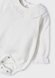 MAYORAL LACE BODYSUIT - OFF WHITE