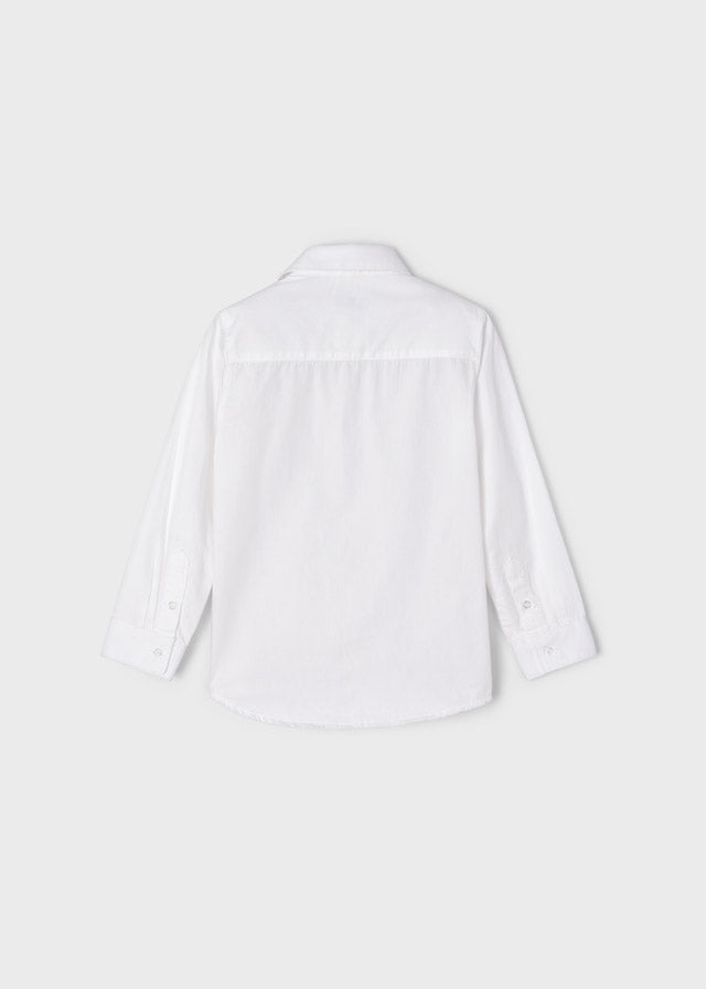 MAYORAL BASIC LS DRESS SHIRT - WHITE