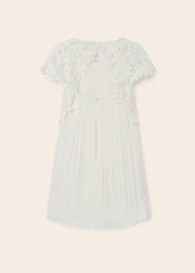MAYORAL LACE DRESS - OFF WHITE