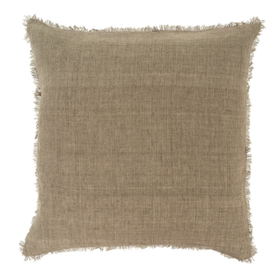 LINA LINEN PILLOW - MINK