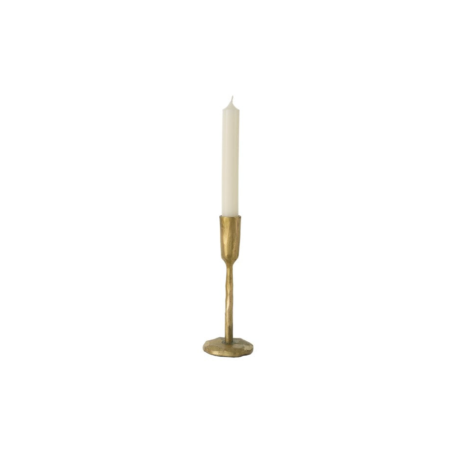 LUNA FORGED CANDLESTICK - GOLD