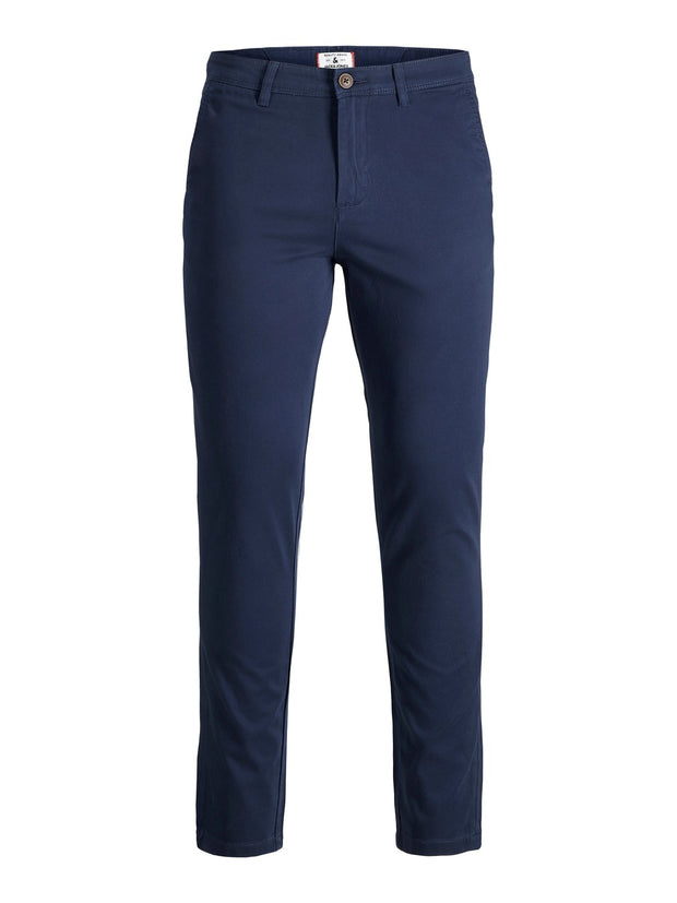 MARCO SLIM FIT CHINO PANTS - NAVY
