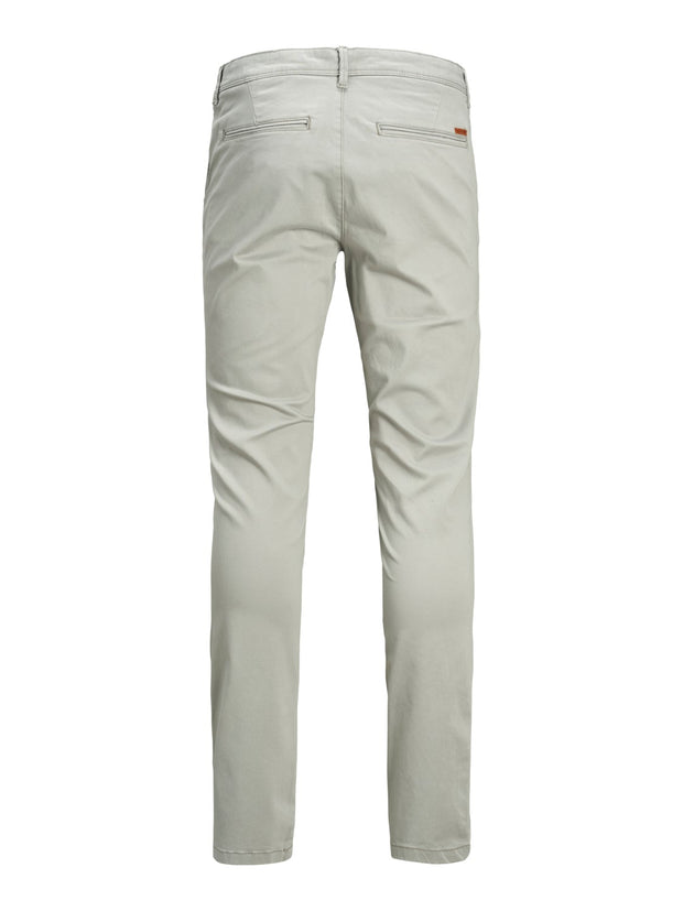 MARCO SLIM FIT CHINO PANTS - DRIZZLE