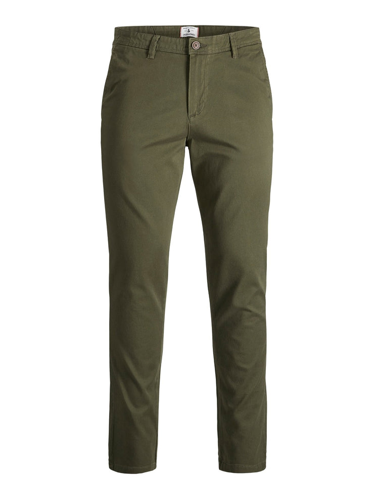 MARCO SLIM FIT CHINO PANTS - FOREST NIGHT
