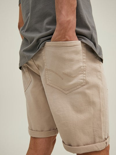 RICK DENIM SHORTS - OXFORD TAN