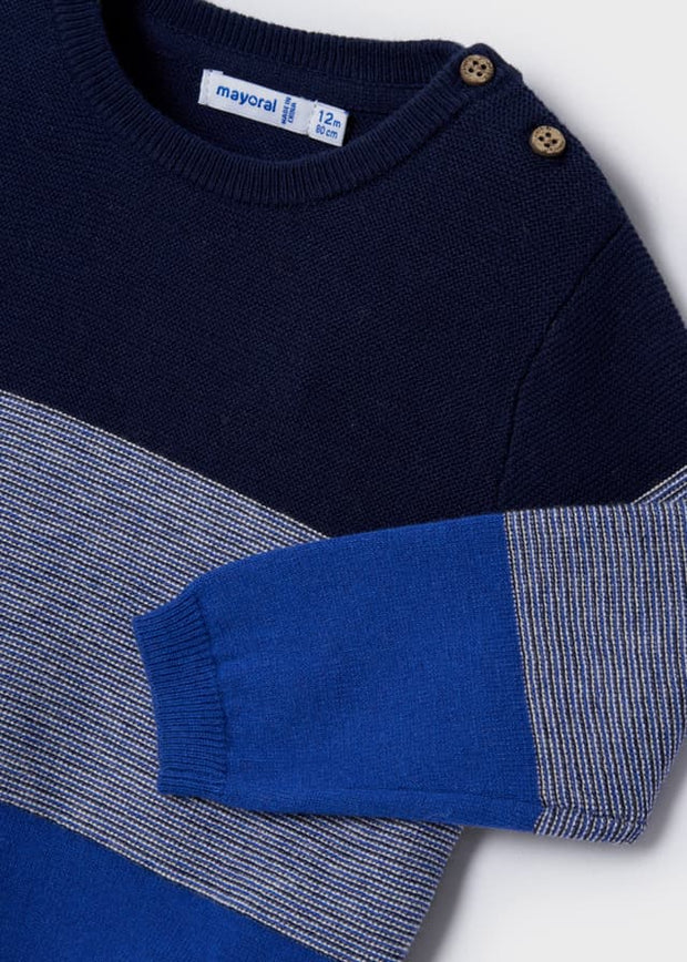 MAYORAL STRIPED SWEATER - BLUE