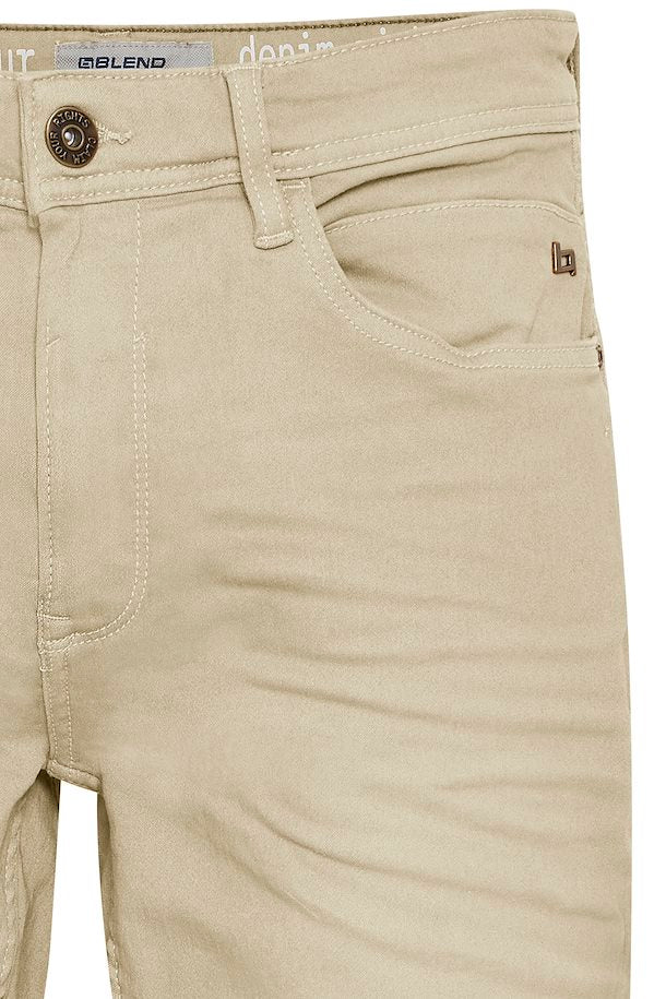 BLEND JOGG DENIM SHORTS - NATURAL