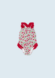 MAYORAL PRINTED SWIMSUIT - RED